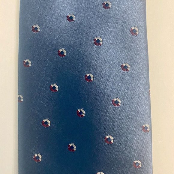 Wembley Neckties Lot of 3 Vintage Polyester Blend Red Blue Mens Ties - Picture 8 of 10